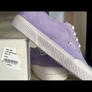 Loewe Terra Vulva Lilac Lace Up, size 40.   M616284X02. 6140 NIB. Dust bag incl